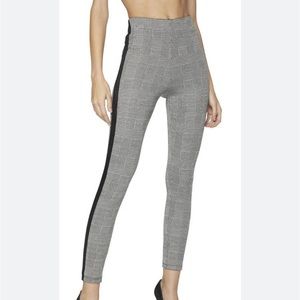 Times and true brand leggings in grey and black,black velvet  side stripe. XL